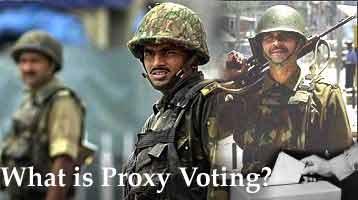 What is proxy voting?