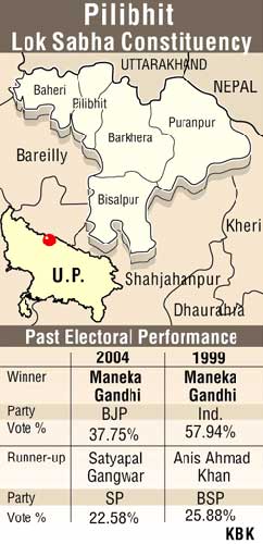 Graphic of Pilibhit constituency