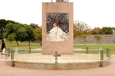 The Rajiv Gandhi memorial in Sriperumbudur