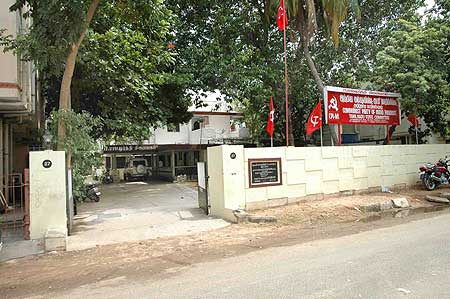 The vacant CPM office in Chennai on Saturday revealed everything