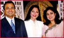 Simi Garewal with Anil and Tina Ambani