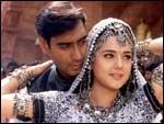 Ajay Devgan and Preity Zinta in Yeh Raaste Hain Pyaar Ke