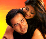 Sunny Deol and Shilpa Shetty in Indian