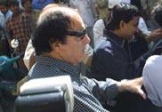 Feroz Khan outside the NCB office