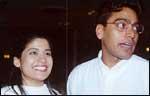 Renuka Shahane and Ashutosh Rana