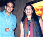 Ashutosh Gowariker and Reena Dutta