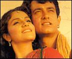 Gracy Singh and Aamir Khan in Lagaan