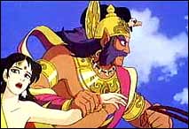 Sita and Ravana in Ramayana