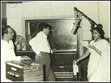 Composer Ravi and Asha Bhosle