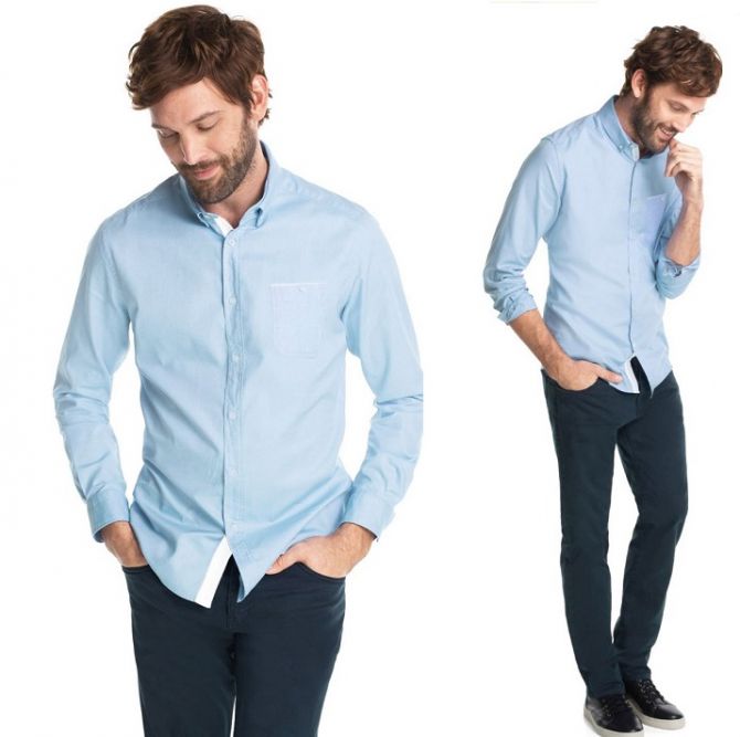Lmfao Full Sleeve Blue Casual Shirt - Ls101