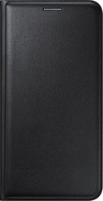Black Leather Flip Cover for Samsung Galaxy A8