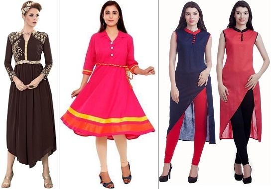 buy indo western kurtis online