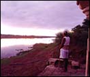 Baba Amte on the banks of Narmada