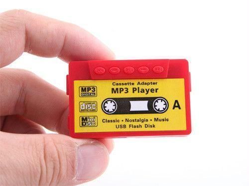 Cassette Shape MP3 Music Player Expandable Memory 16GB With Earphones
