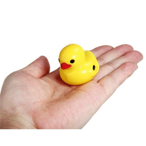 A Very Cute Duck Shape cute MP3 players come with rechargeable battery. 