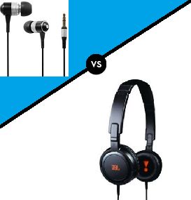 Over the ear vs In ear headphones