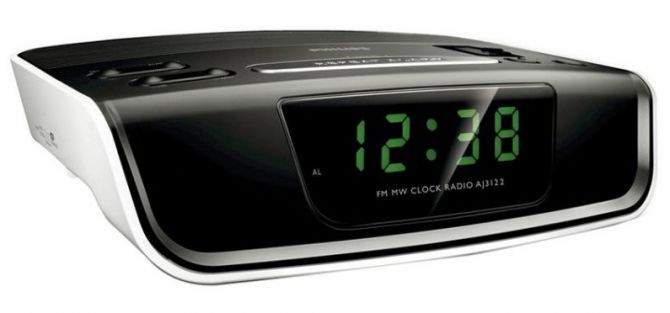 Philips Aj3122 Alarm Clock Radio Green LED