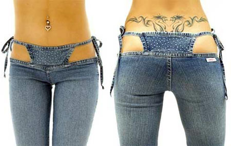 bikini jeans