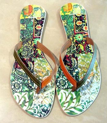 Funky flip flops are in fashion
