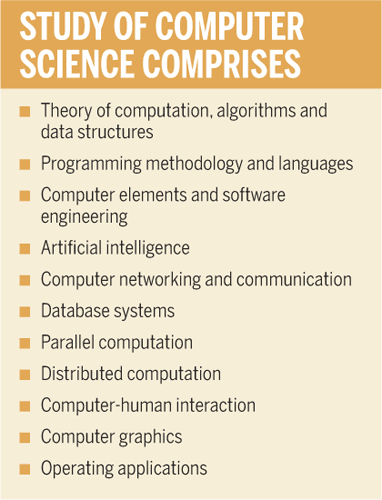 Study of Computer Science comprises of...