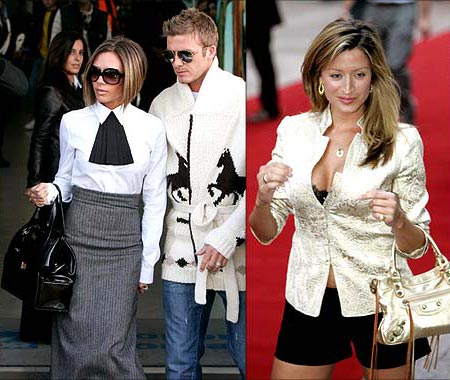 Rebecca Loos (right), who put pressure on the Beckham marriage with her tale of an affair with David