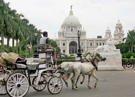 The Victoria Memorial.