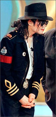 One of Michael's many military-inspired jackets