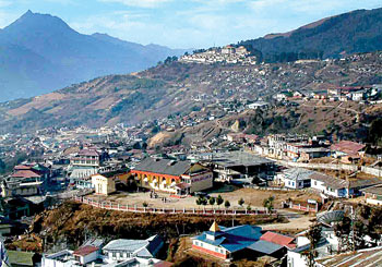 Tawang town is situated 10,000 feet above sea level and has a population of just 40,000 .