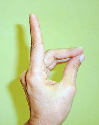 Apan mudra (Hand gesture of downward energy)