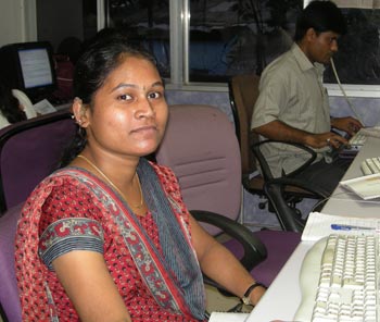 Vandana Bismane, who is hearing impaired, has been with Shilpi for the last six months.