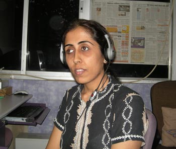 Preeti Rohra is visually impaired and has been with Shilpi for the last six years.