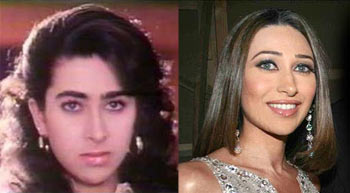 Karisma Kapoor's bushy eyebrows from her Prem Quaidi days are long gone -- she now has a svelte, groomed look.