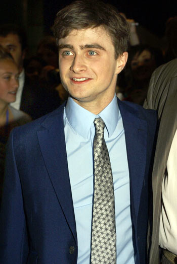 Actor Daniel Radcliffe's starry knot matches his starry eyes