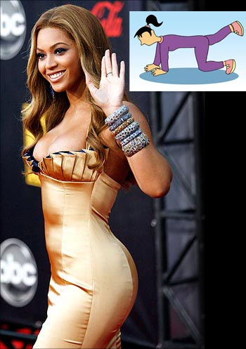 Maybe Beyonce relies on rear leg raises to keep in such great shape