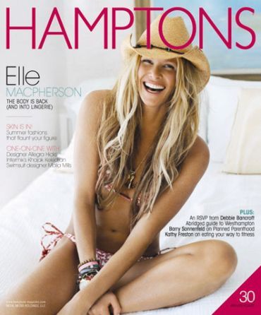 Follow supermodel Elle Macpherson's lead and wear a hat in the heat