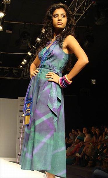 Khadi dress by Bibi Russell from the Kolkata Fashion Week, September 2009