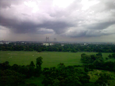Clouds rolling on the famous Maidan of Kolkata