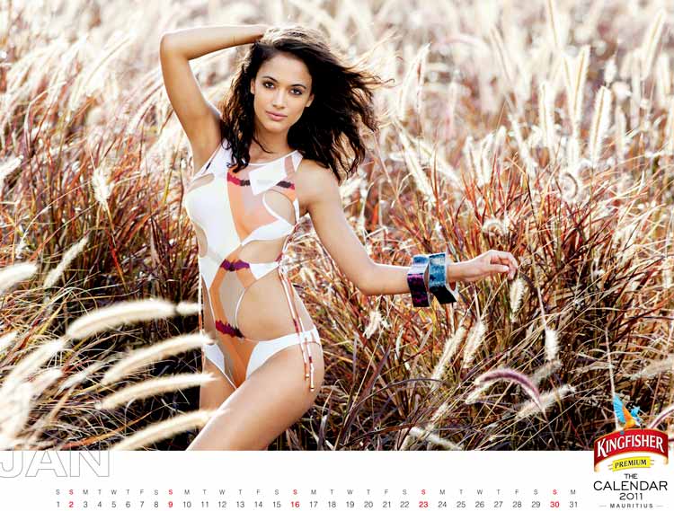 January kicks off with the lovely Angela Jonsson, Kingfisher calendar 2011