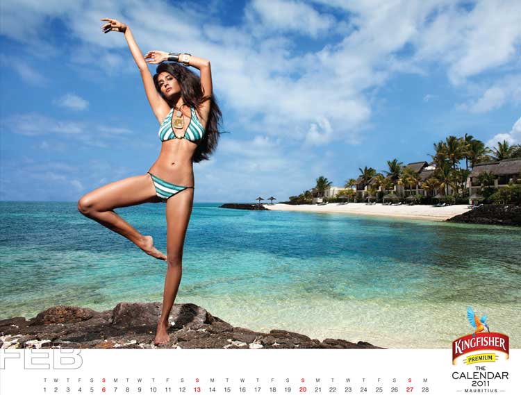 February sees sultry siren Lisa Haydon, Kingfisher calendar 2011