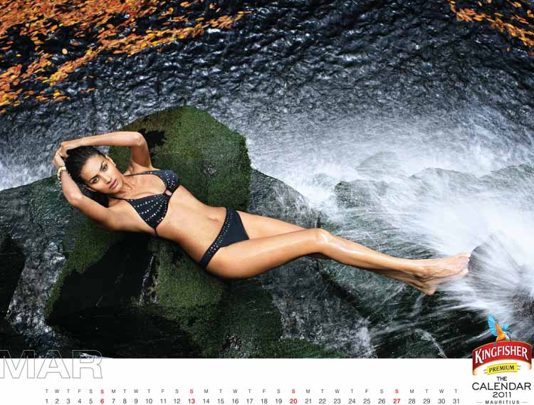 March muse Anjali Lavania, Kingfisher calendar 2011