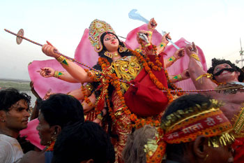 The 9 days leading upto Dasshera are devoted to the worship of Goddess Durga.