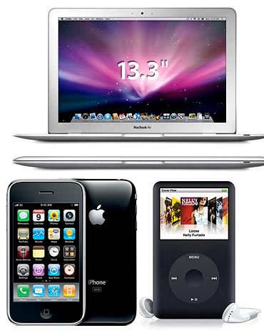 A collage of Apple's products