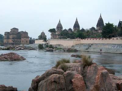 The Betwa river in Orchha