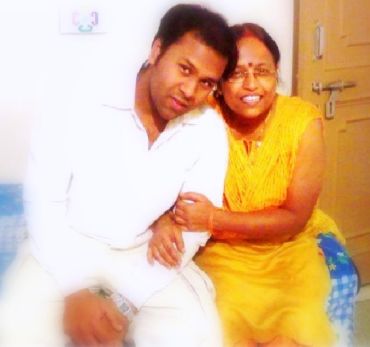 Shashi Gupta and his mother