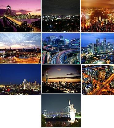 A collage of top 10 tech cities in the world