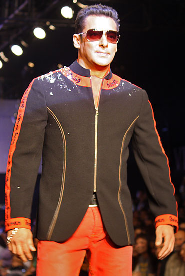 Salman Khan at the HDIL India Couture Week