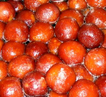 Indian sweets like gulab jamuns contain high levels of sugar and are deep-fried too