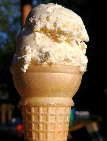 Ice cream is made with heavy cream, loaded with saturated fat