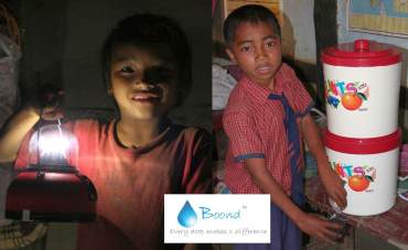 Boond products being used by tribal children in Manipur