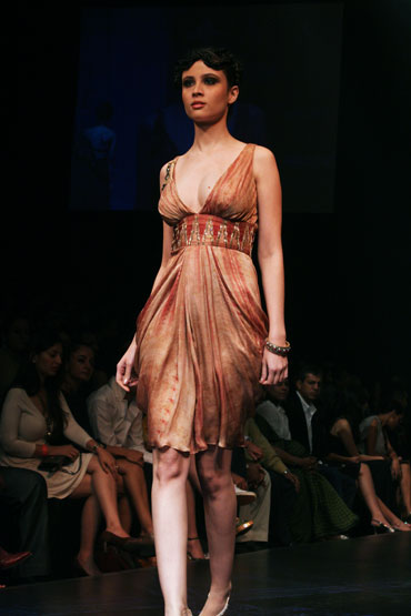 A model in a Satya Paul creation